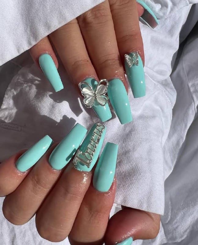 Tiffany charms nails